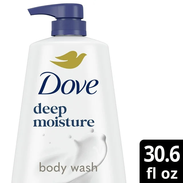 Dove Body Wash Deep Moisture for 24hr Lotion-30.6 oz