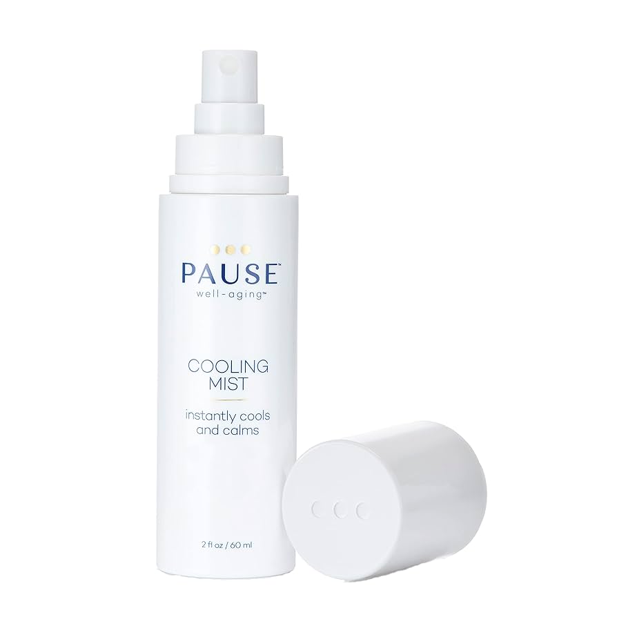 Pause Well Aging Cooling Mist Calming Mist Spray for Cooling Skin & Stress Relief | Hot Flash Relief | Menopause Relief | Night Sweats | 300 Sprays per Bottle | Made In USA | 2 fl oz/60 mL