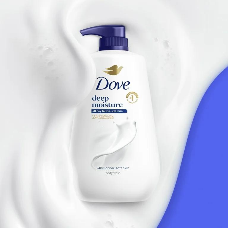 Dove Body Wash Deep Moisture for 24hr Lotion-30.6 oz
