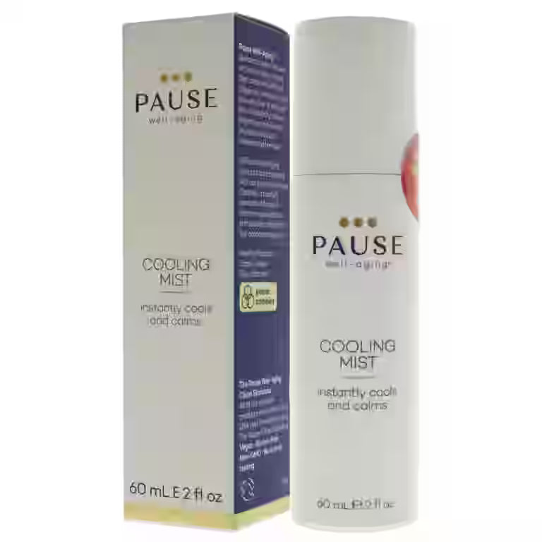 Pause Well Aging Cooling Mist Calming Mist Spray for Cooling Skin & Stress Relief | Hot Flash Relief | Menopause Relief | Night Sweats | 300 Sprays per Bottle | Made In USA | 2 fl oz/60 mL