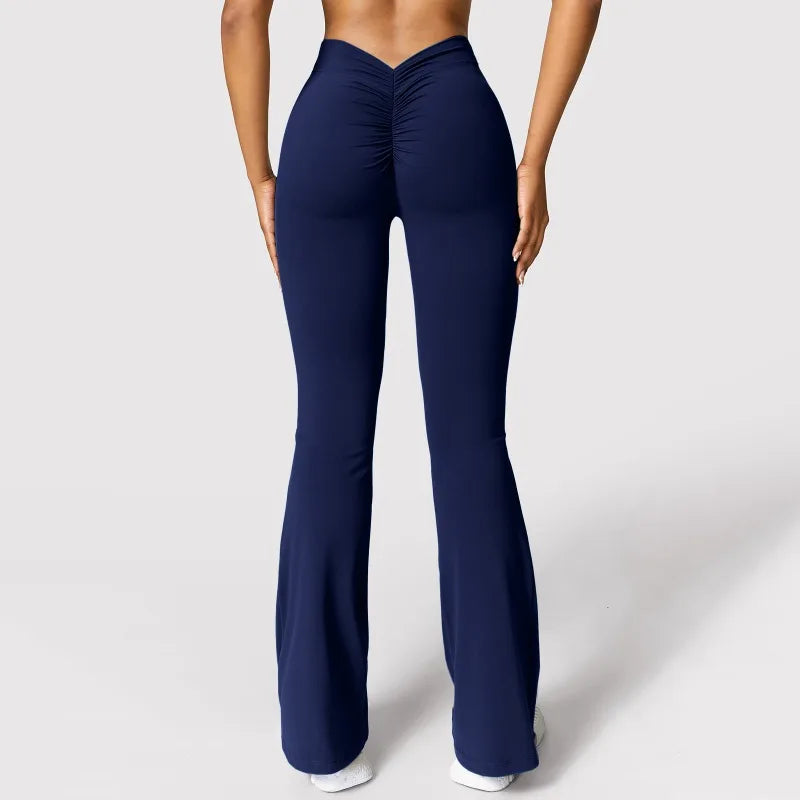 V-Back High Waist Push Up Leggings - Booty Lifting Activewear