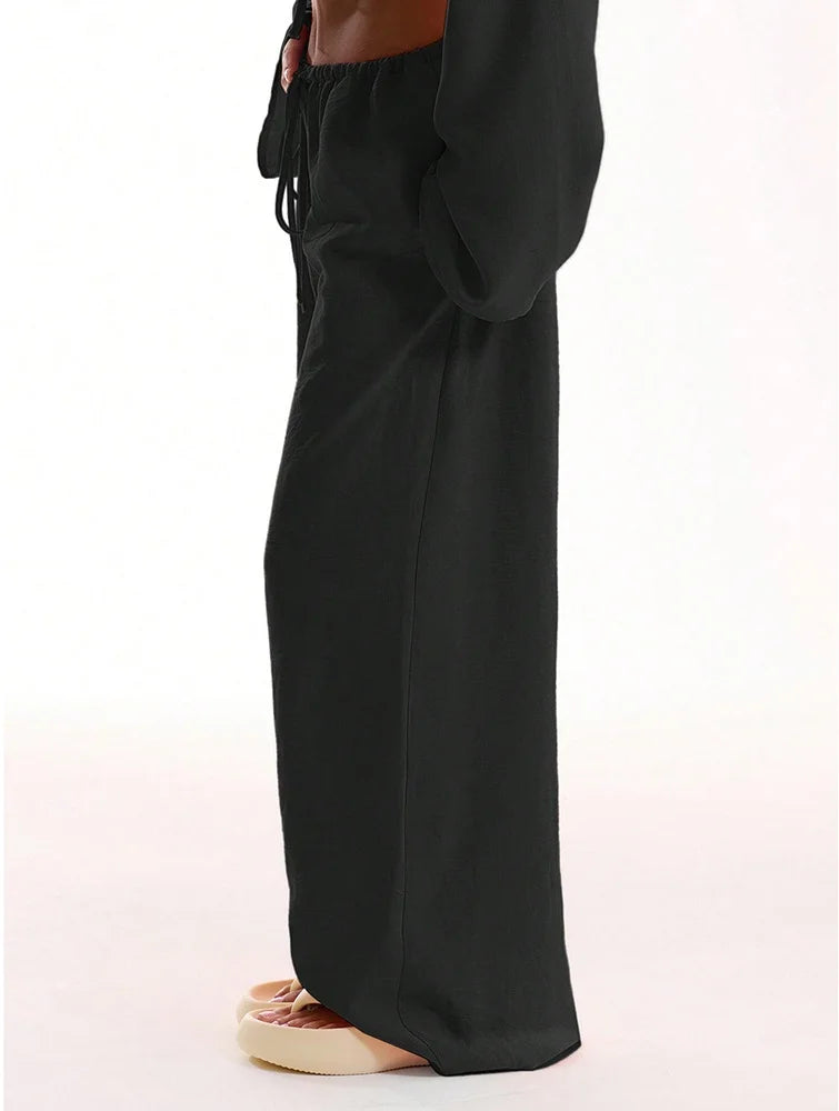 High Waist Wide Leg Lounge Pants