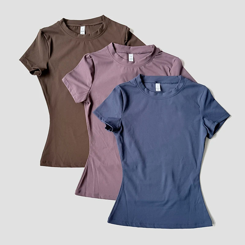 Seamless Short Sleeve Yoga Top