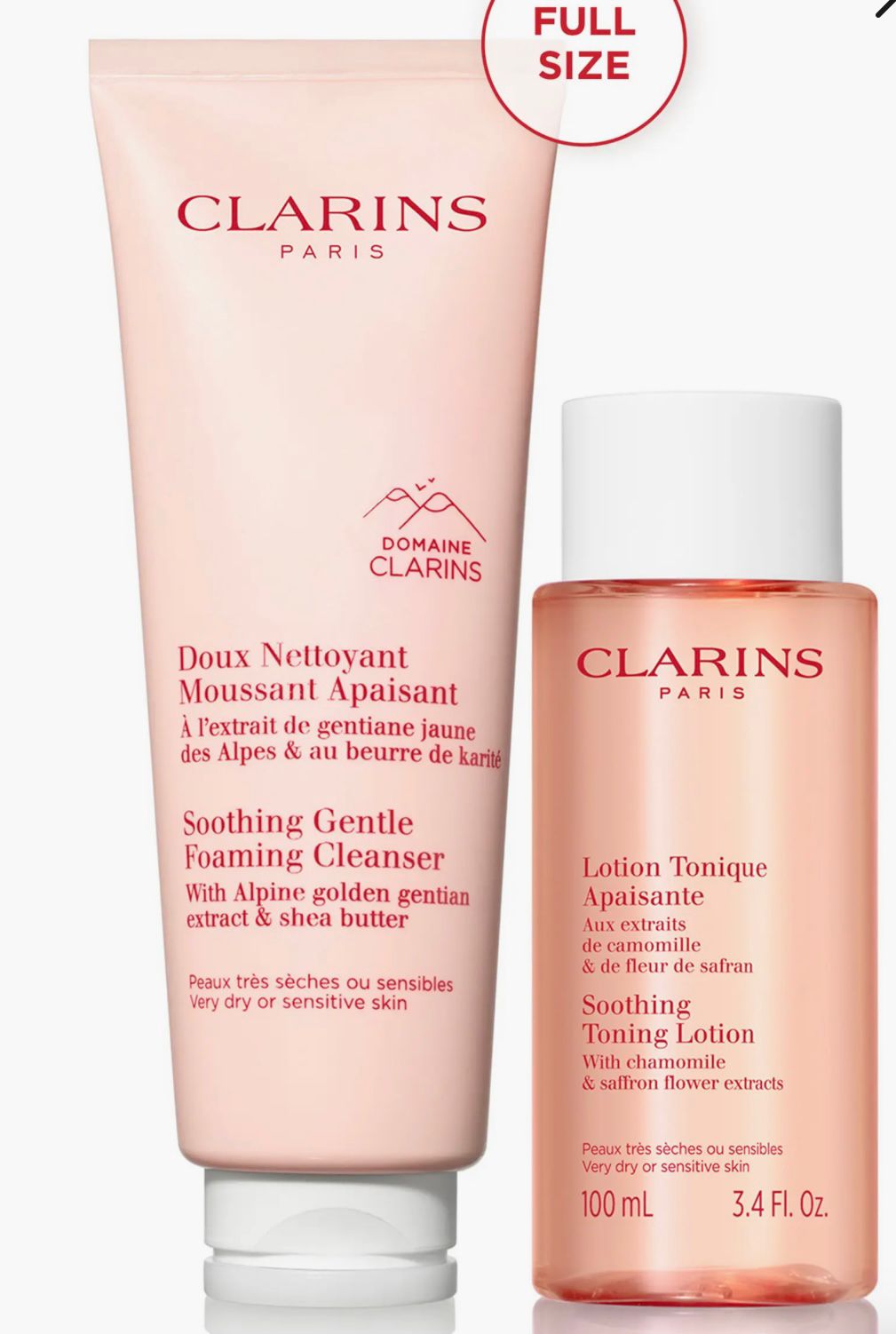 CLARINS Cleansing sensations for every dry or sensitive skin